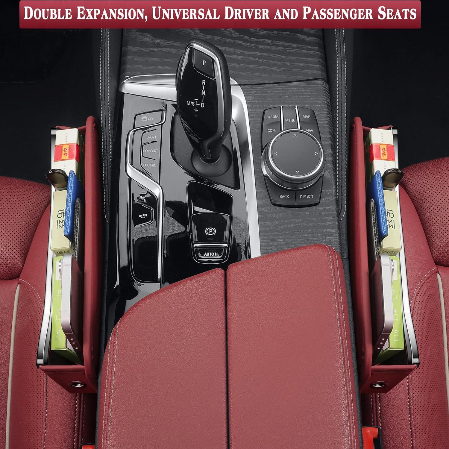 Relleno de Espacio entre Asientos HALOYIVGO - Organizador de Coche Rojo