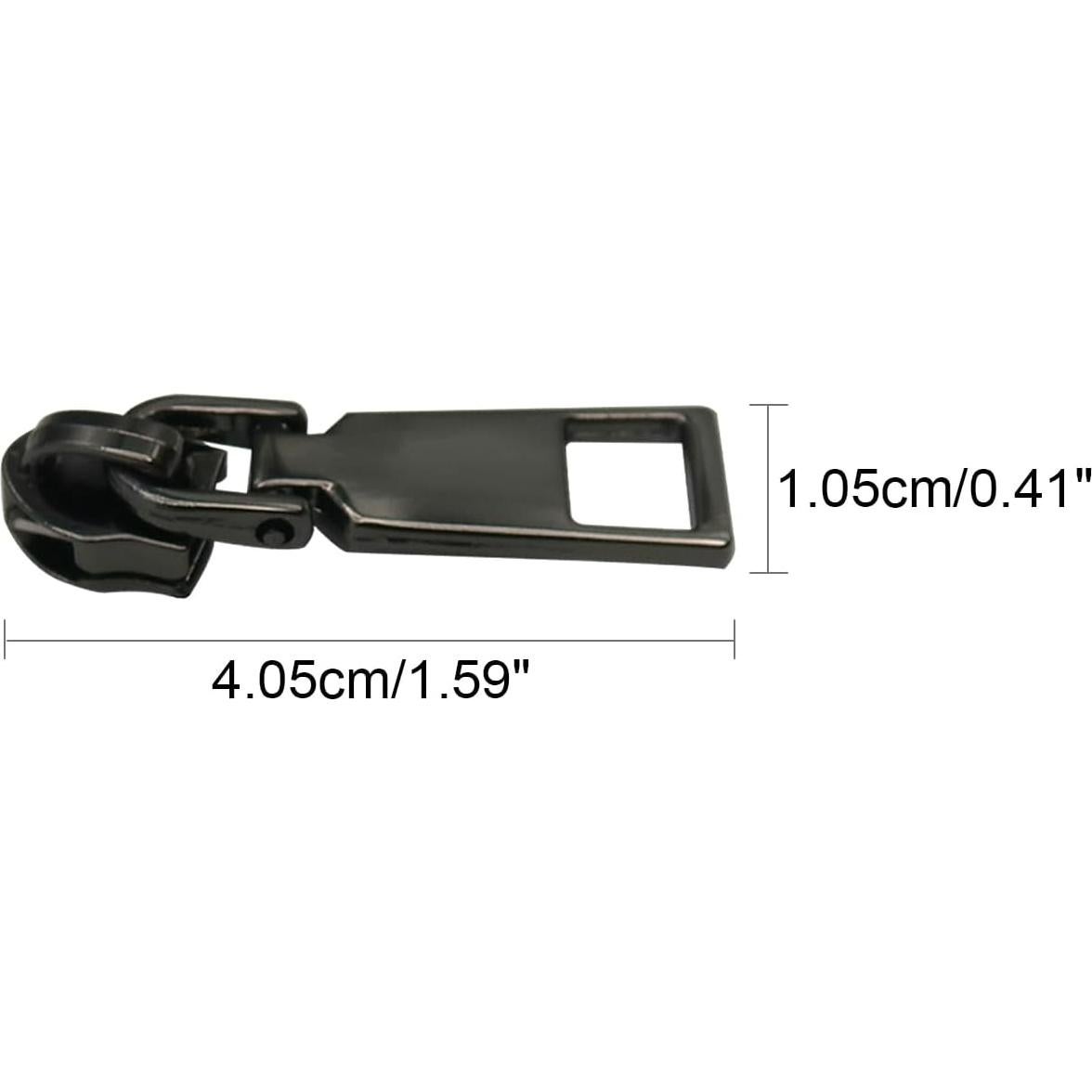 Deslizadores de Cremallera Pesados HOLSHUN #5 30pcs Gunmetal