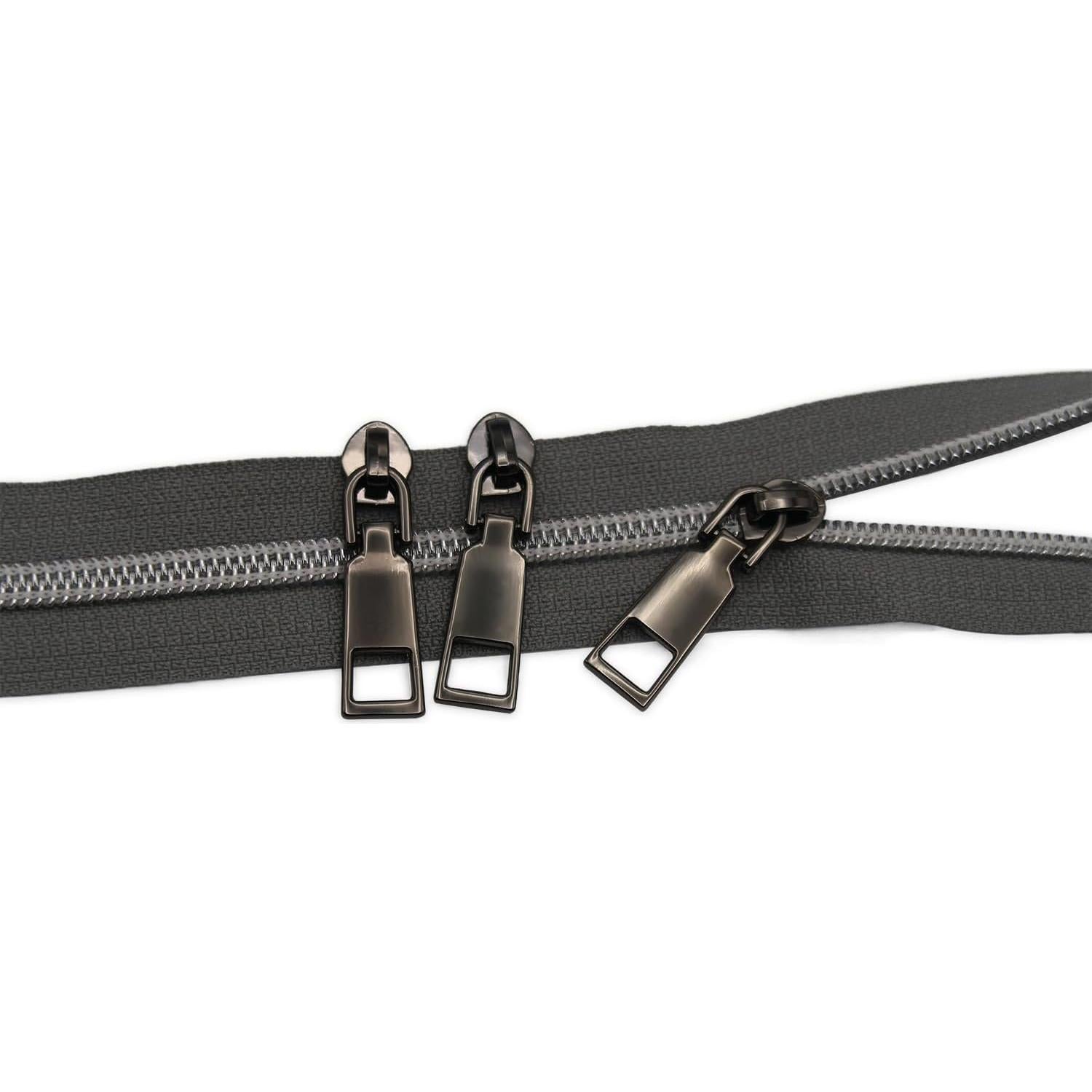 Deslizadores de Cremallera Pesados HOLSHUN #5 30pcs Gunmetal