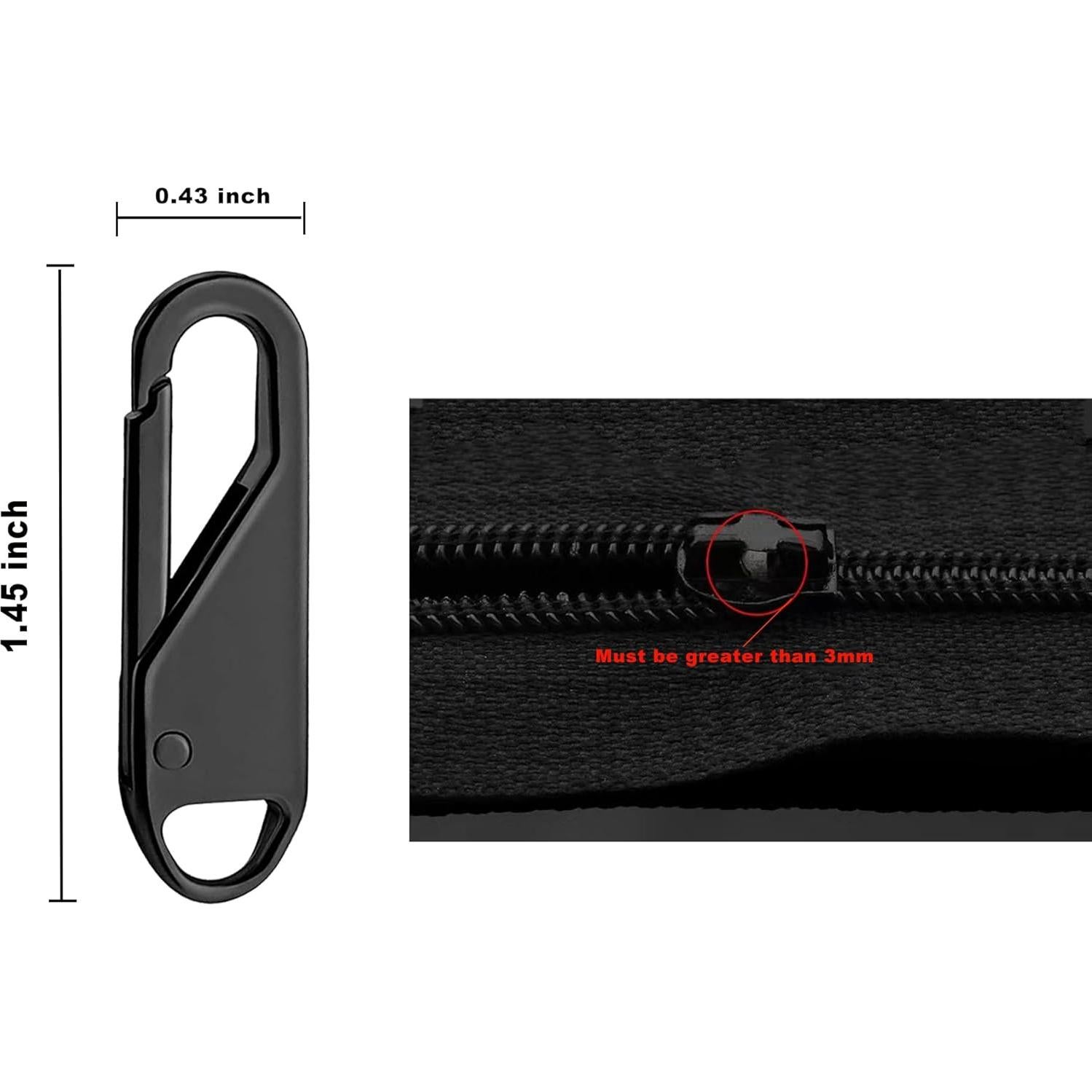 Tiradores de Cremallera Lgooiin 10 PCS Reemplazo Duradero