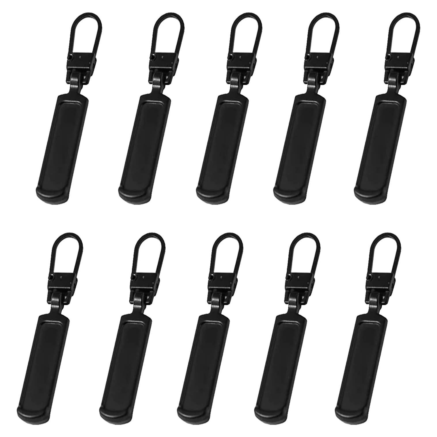 Tiradores de Cremallera YZSFIRM - 10 Piezas Metal Negro