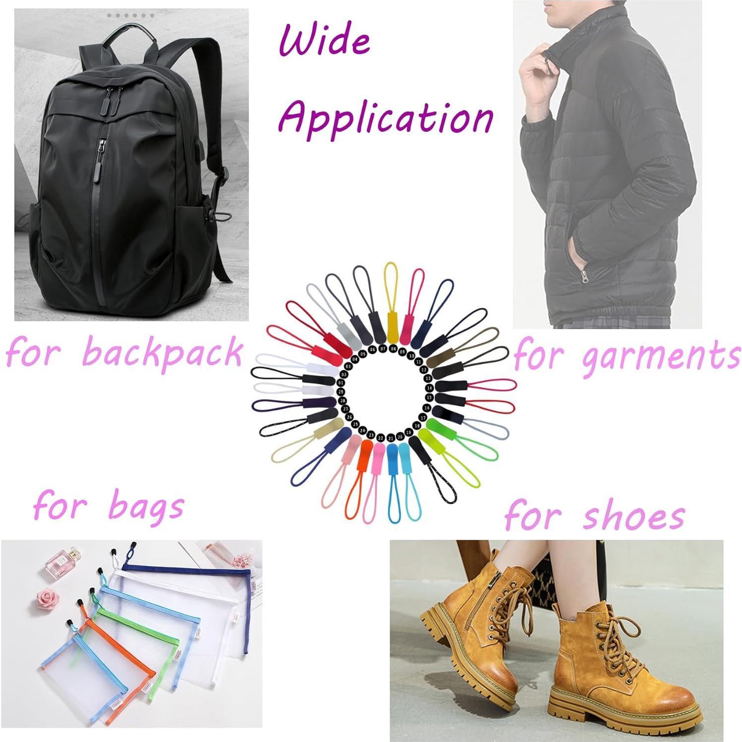 Tiradores de Cremallera JOSDIOX 20PCS Mejorados Gris Oscuro