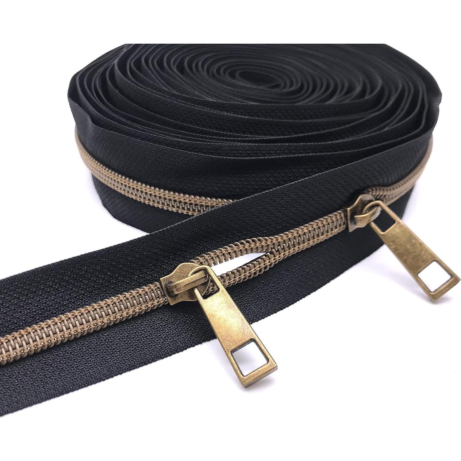 Tiradores de Cremallera KOTAIFA #5 Bronce Antiguo 30 Piezas