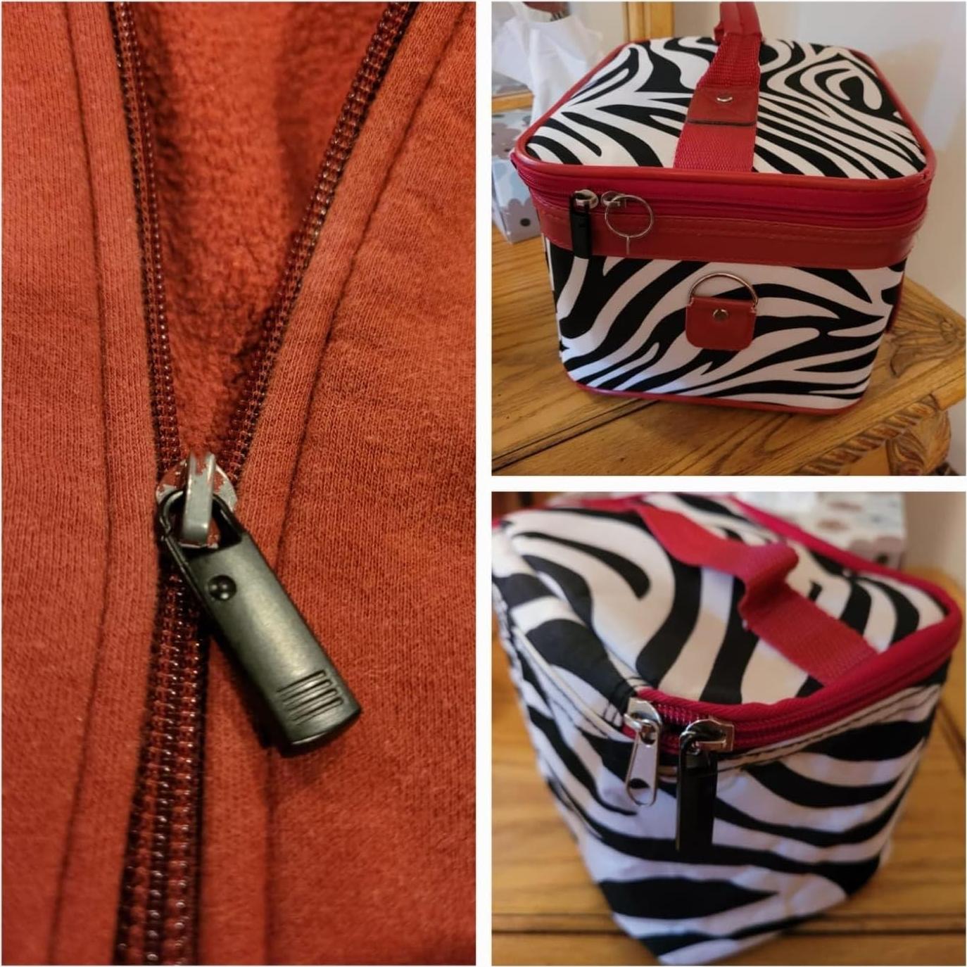 Reemplazo Tiradores de Cremallera QLXHBOT 10Pcs Negro