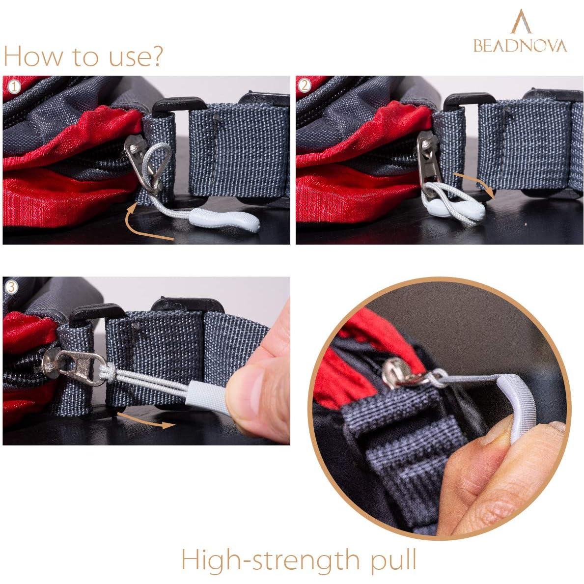 Tiradores de Cremallera BEADNOVA Azul Oscuro 10 Piezas