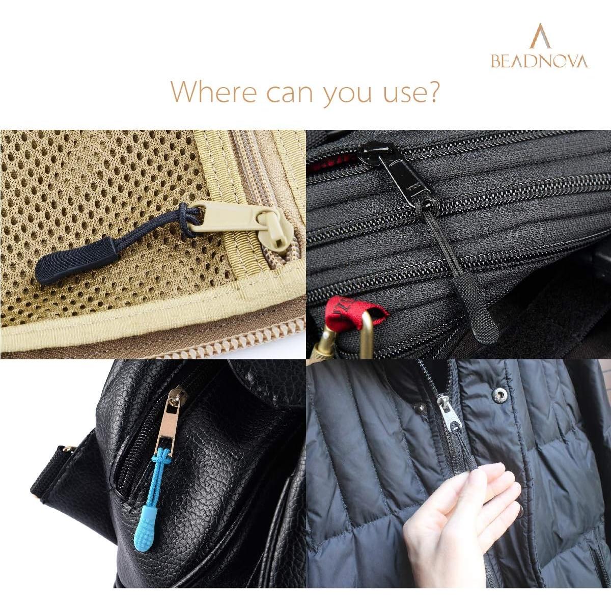 Tiradores de Cremallera BEADNOVA Azul Oscuro 10 Piezas