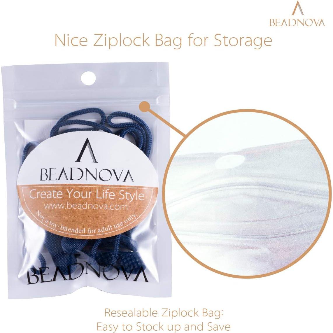 Tiradores de Cremallera BEADNOVA Azul Oscuro 10 Piezas