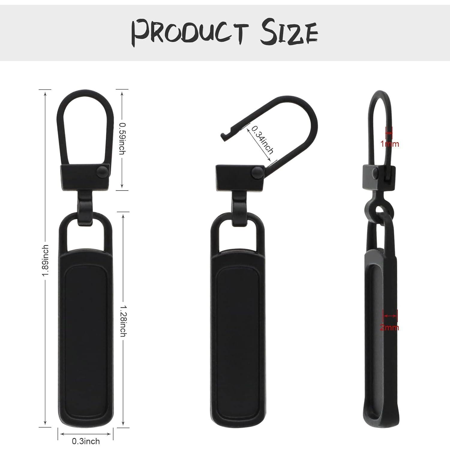 Tiradores de Cremallera FENGWANGLI 10 Piezas Metal 5 Colores