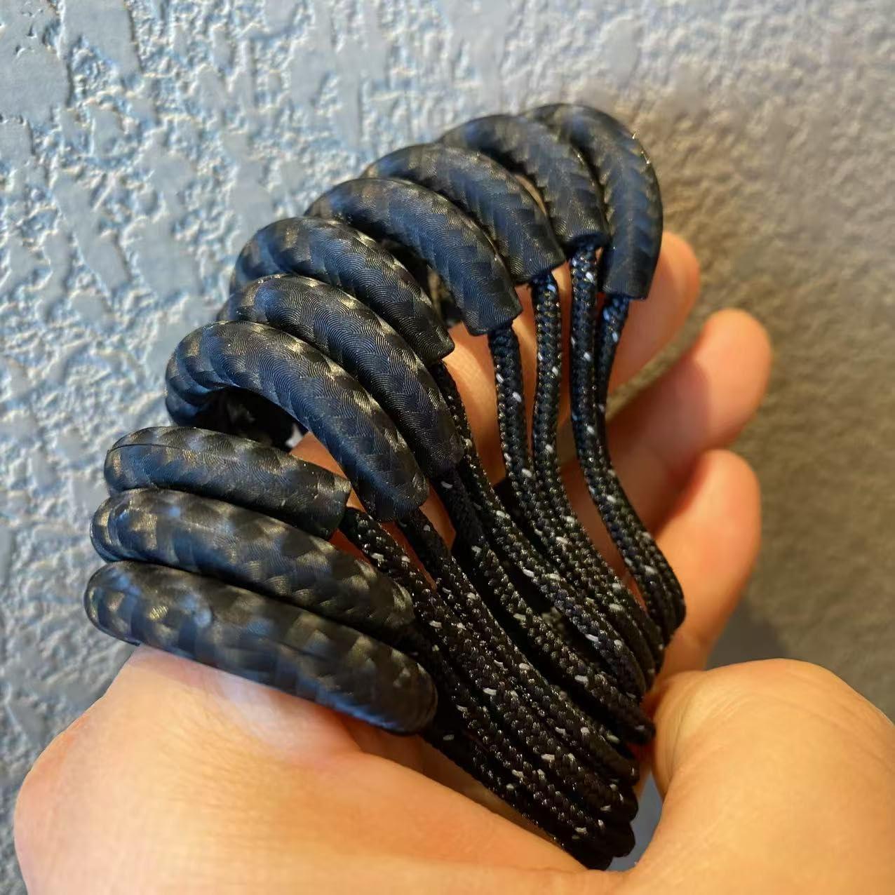 Tirador de Cremallera BJA Alta Resistencia Negro 10 Pcs