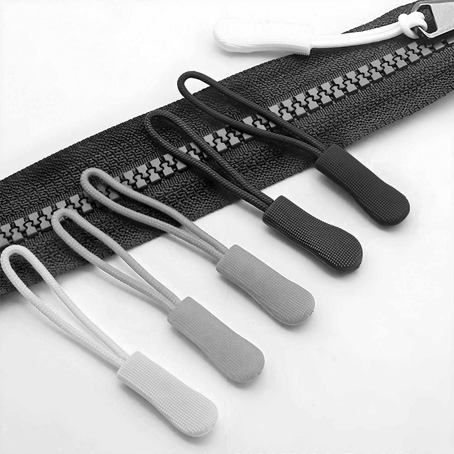 10 Pcs Tiradores de Cremallera Fbshicung Blanco 65mm