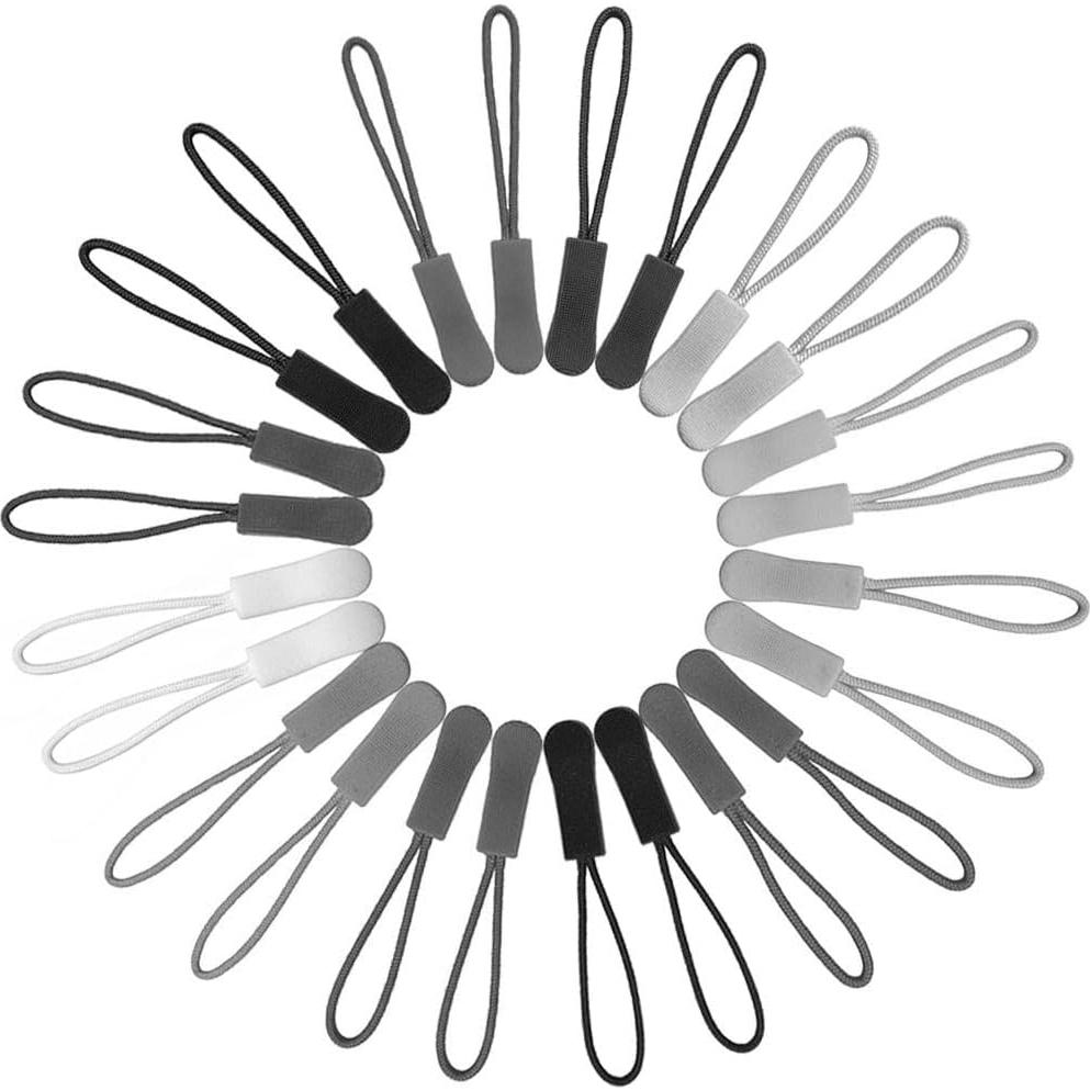 10 Pcs Tiradores de Cremallera Fbshicung Blanco 65mm