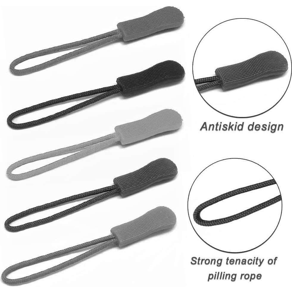 10 Pcs Tiradores de Cremallera Fbshicung Blanco 65mm