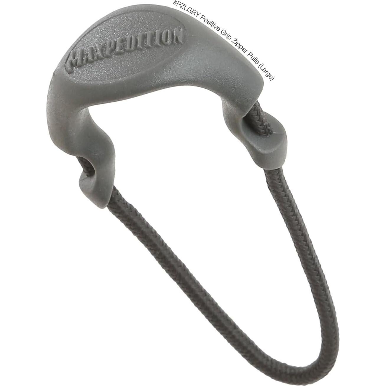 Tiradores de Cremallera MAXPEDITION PZL Grande Gris - Paquete de 6