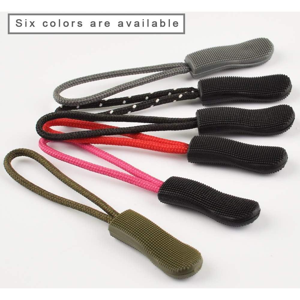 Tiradores de Cremallera CTZD 10 Piezas Nylon Antideslizante