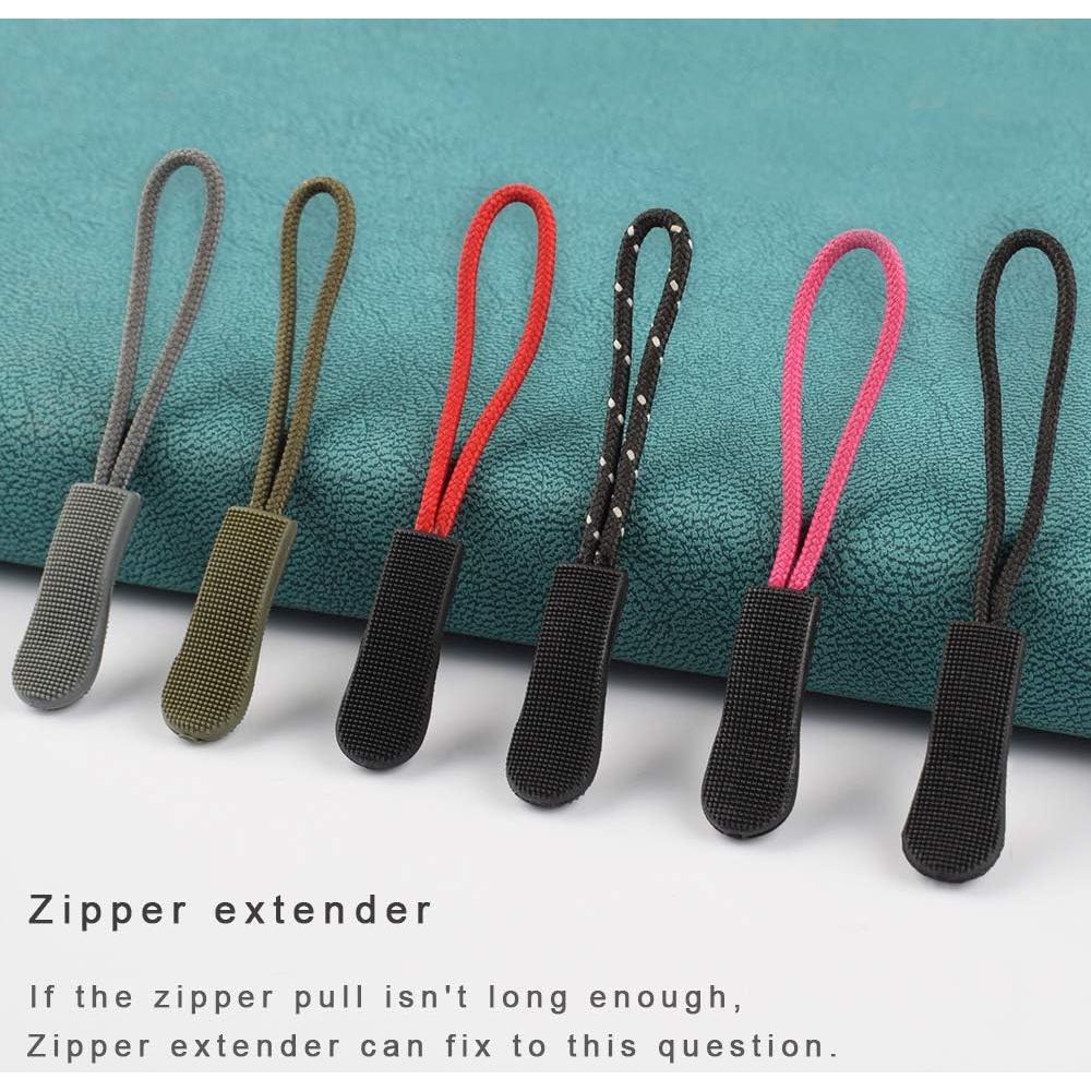 Tiradores de Cremallera CTZD 10 Piezas Nylon Antideslizante