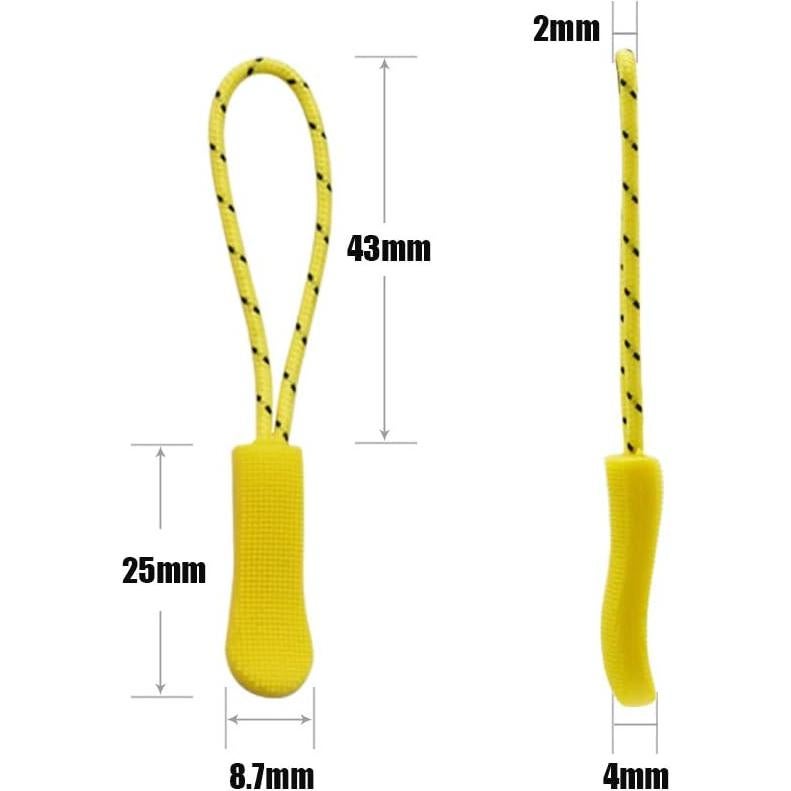 120 Tiradores de Cremallera HDST-HOME Nylon Multicolor 65mm