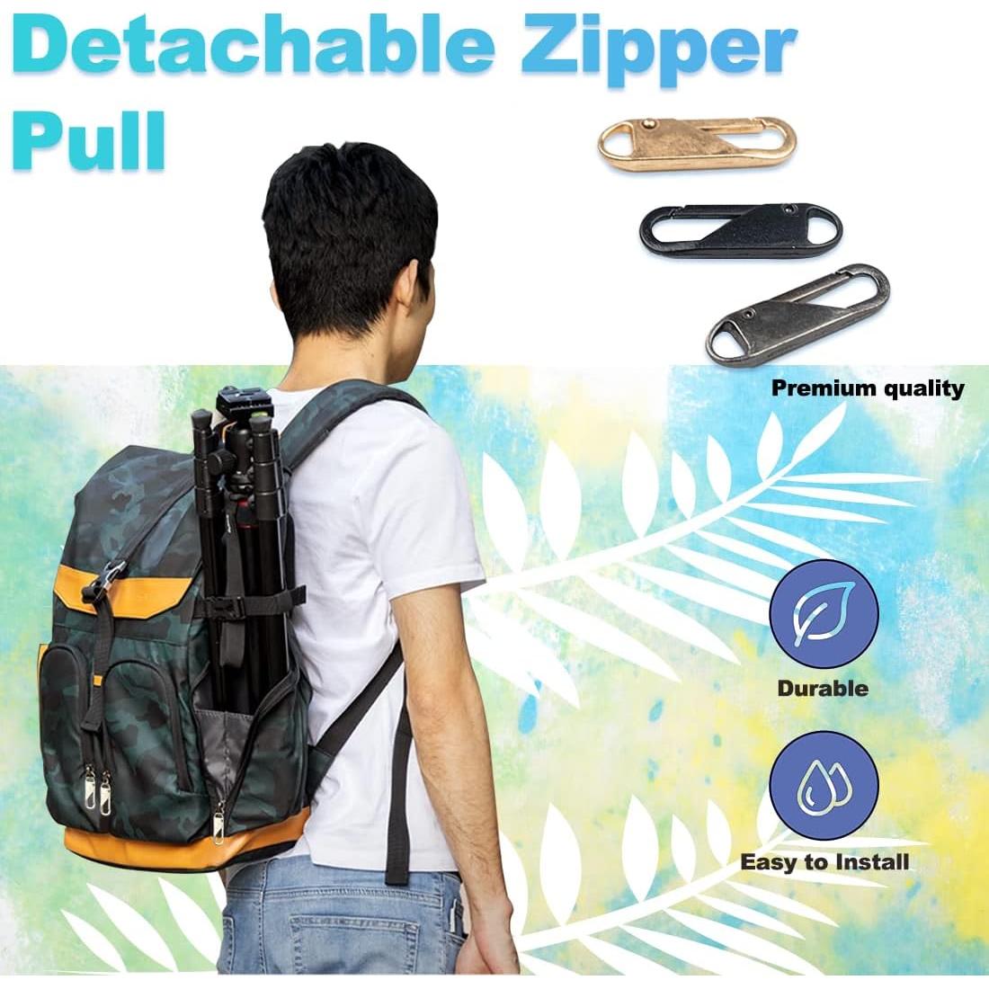 Kit de 30 Tiradores de Cremallera Metal ZGQHZR - 5 Colores