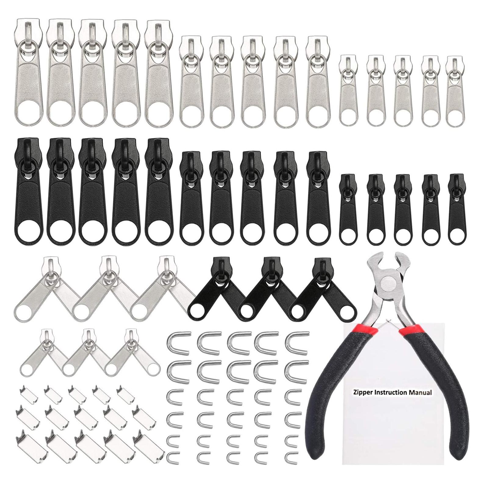 Kit de Reparación de Cremalleras 85 Piezas TecUnite Metal