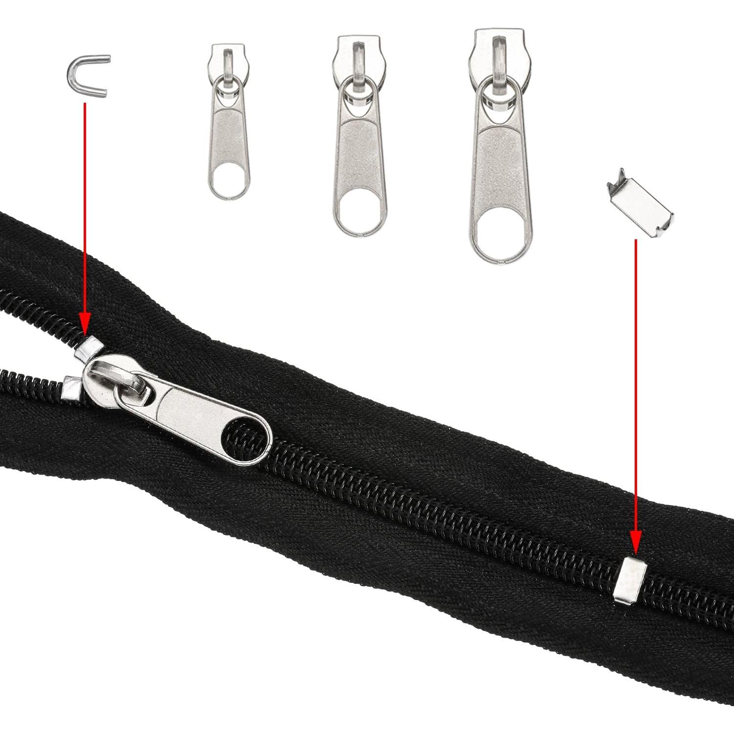 Kit de Reparación de Cremalleras 85 Piezas TecUnite Metal