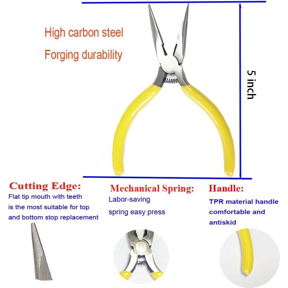 Kit de Reparación de Cremalleras JOSDIOX 255 Piezas con Pinzas