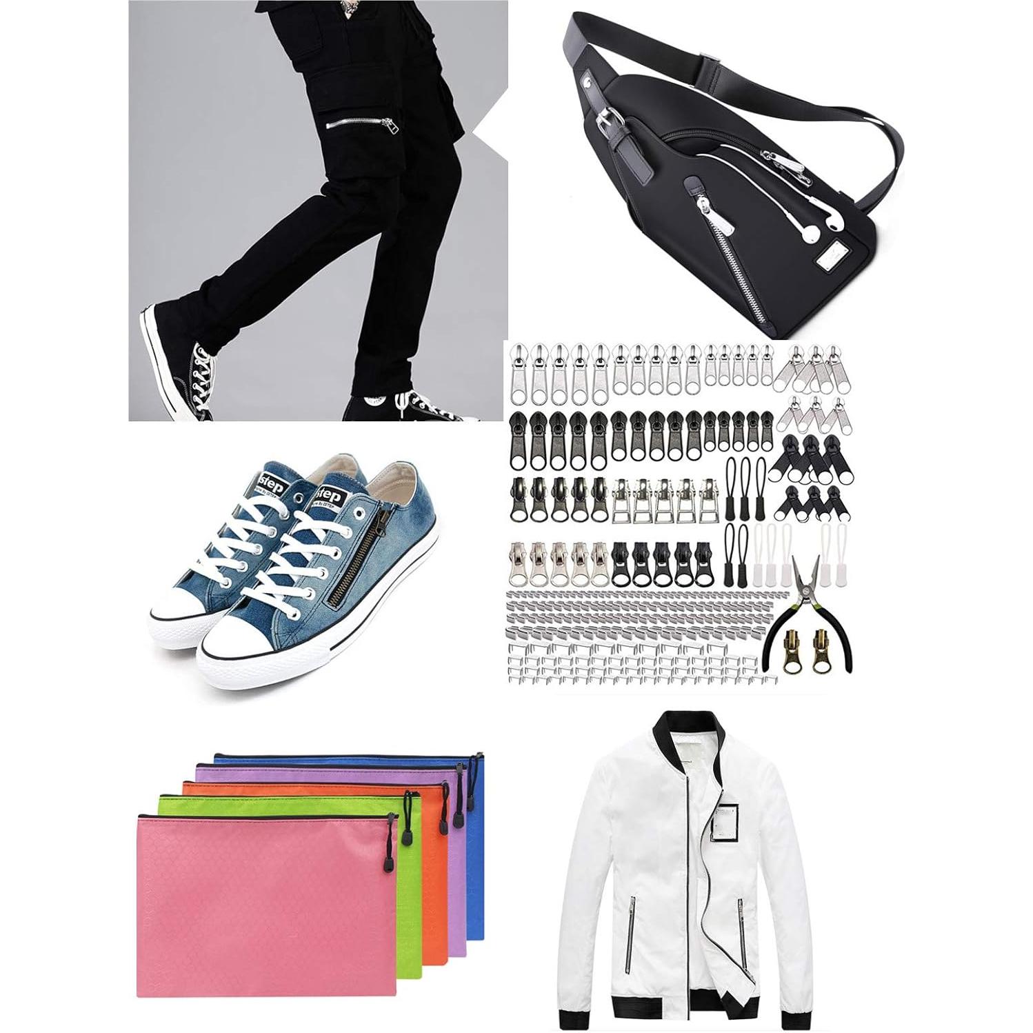 Kit de Reparación de Cremalleras JOSDIOX 255 Piezas con Pinzas