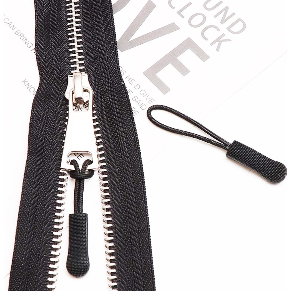 Tiradores de Cremallera TIHOOD 100PCS Negro Antideslizante