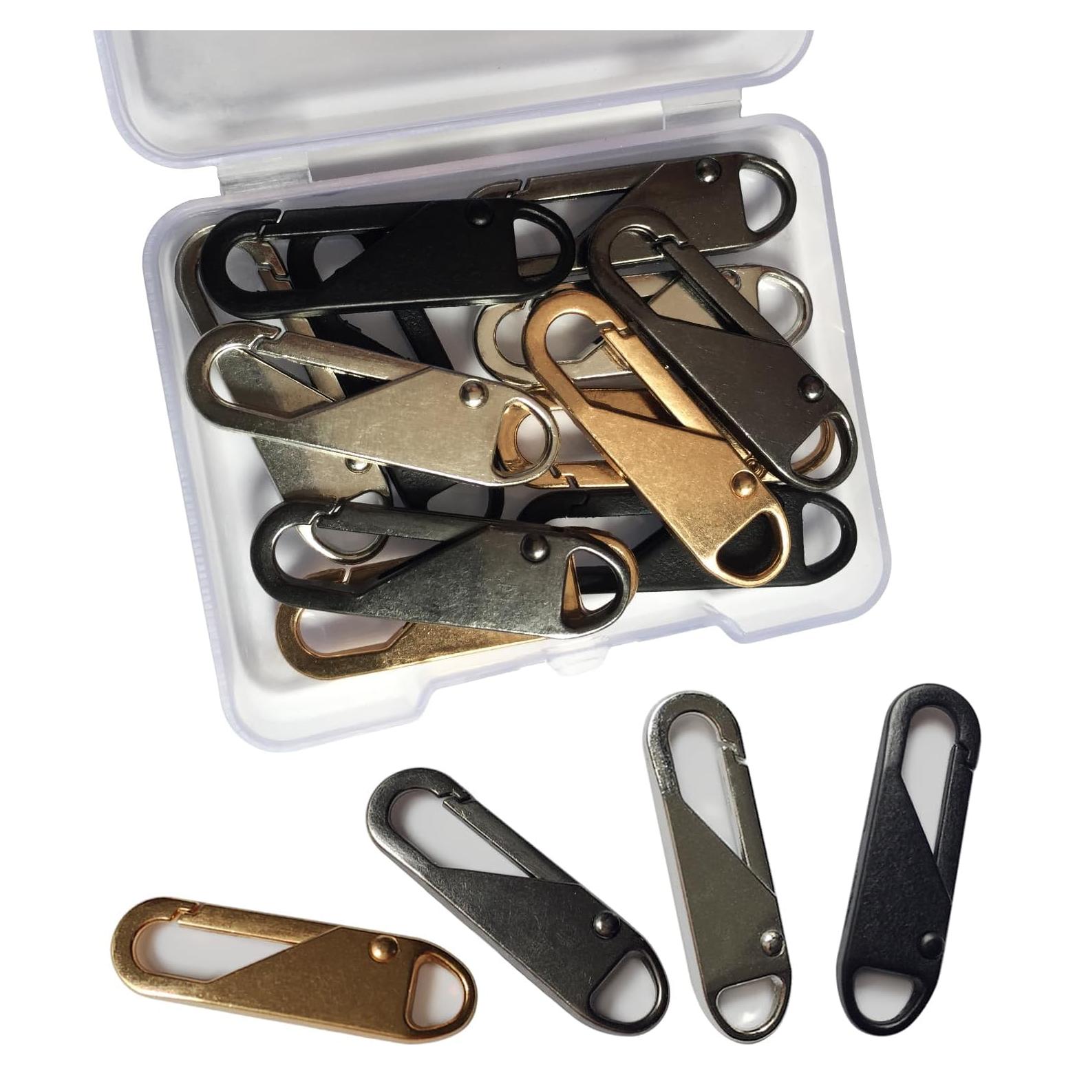 12 Tiradores de Cremallera OYNUO Metal Mejorado 3.56cm