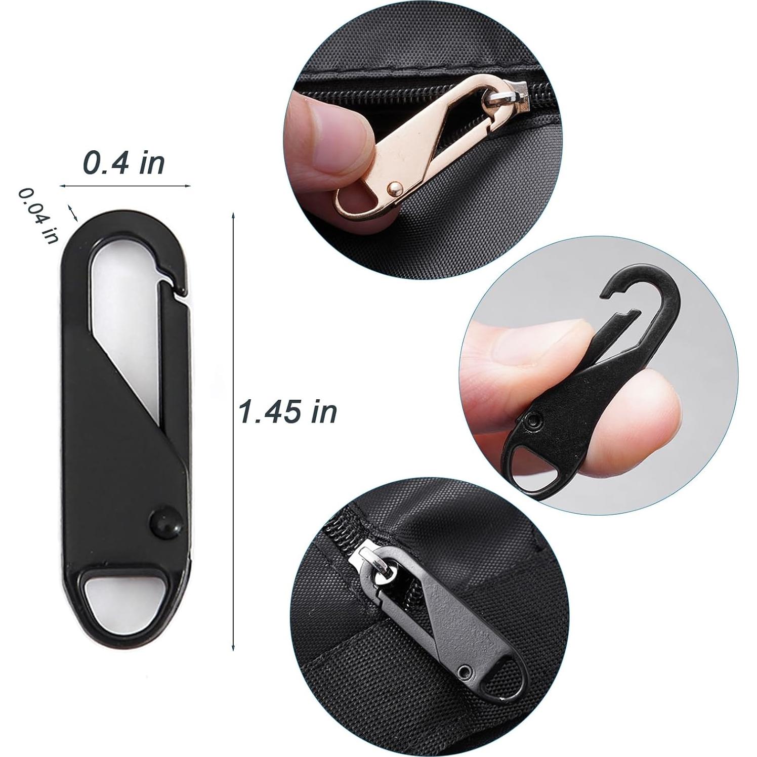 12 Tiradores de Cremallera OYNUO Metal Mejorado 3.56cm