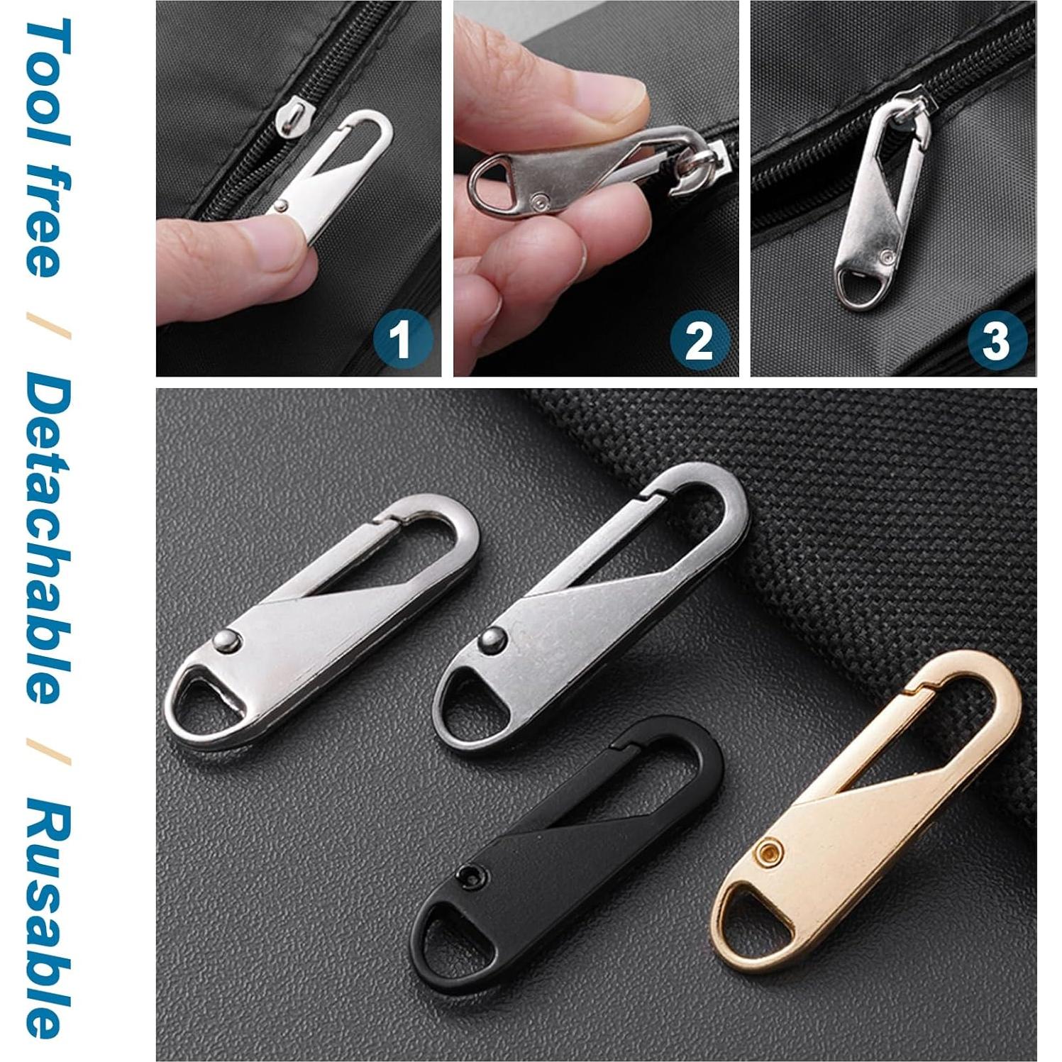 12 Tiradores de Cremallera OYNUO Metal Mejorado 3.56cm