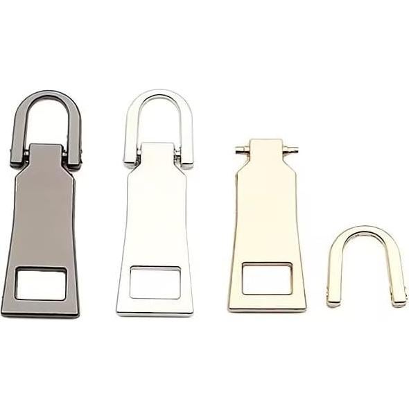 Tirador de Cremallera Dorado DPWOUM con Mango de Metal