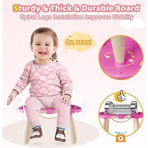 Tablero de Dibujo Magnético Kikidex Rosa 31.85x27.69cm