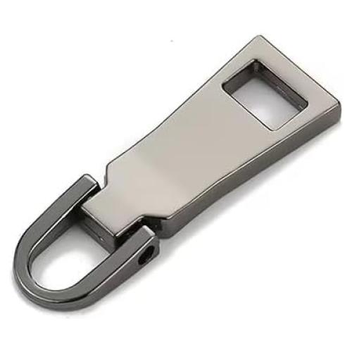 Tirador de Cremallera Universal Zenarao - Metal Gris Duradero