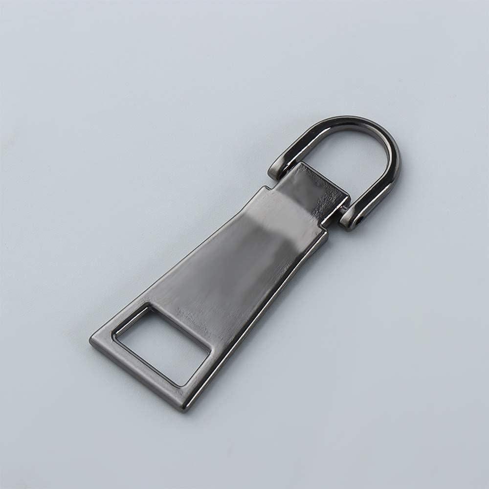 Tirador de Cremallera Universal Zenarao - Metal Gris Duradero