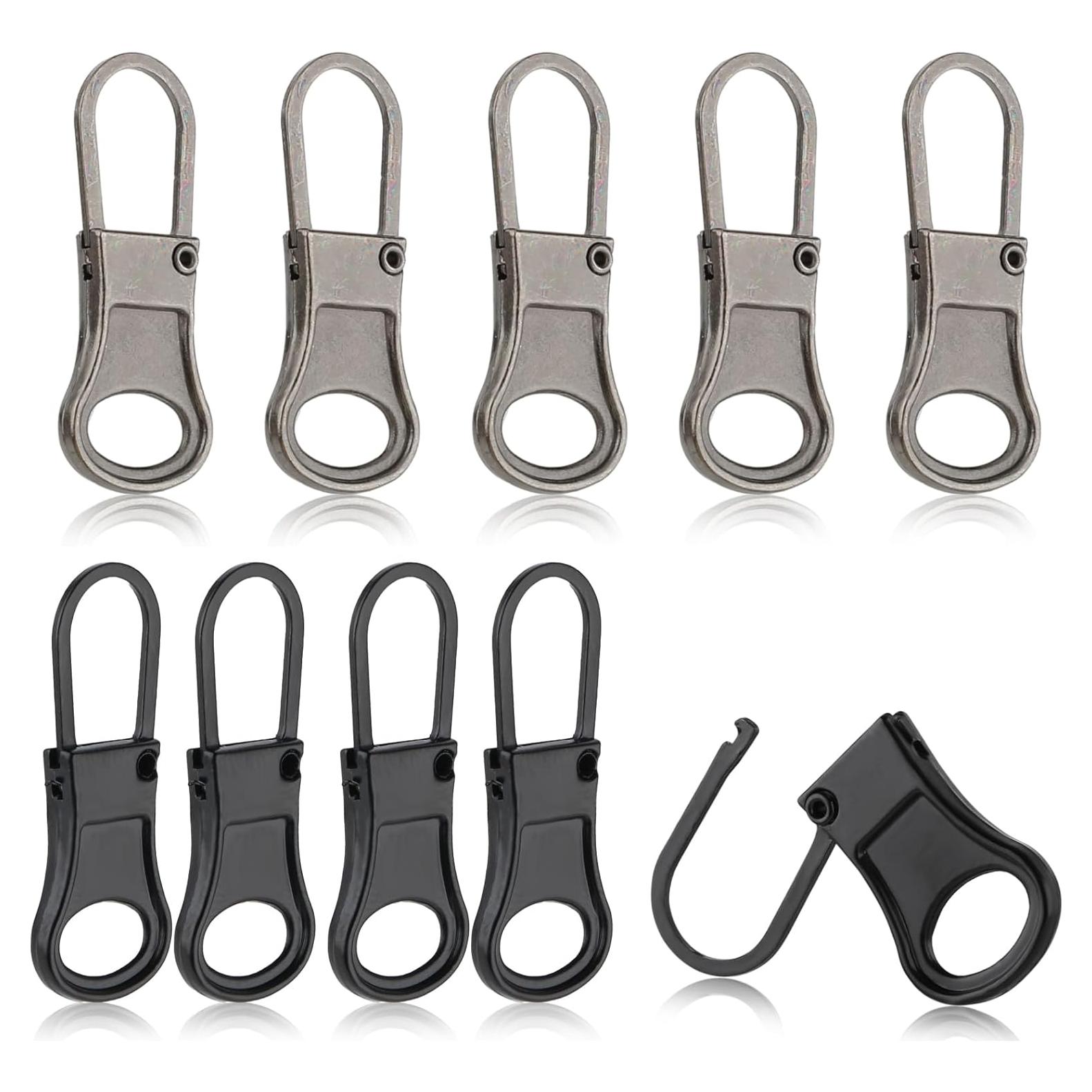 10 Piezas Tiradores de Cremallera Desmontables Ouligay