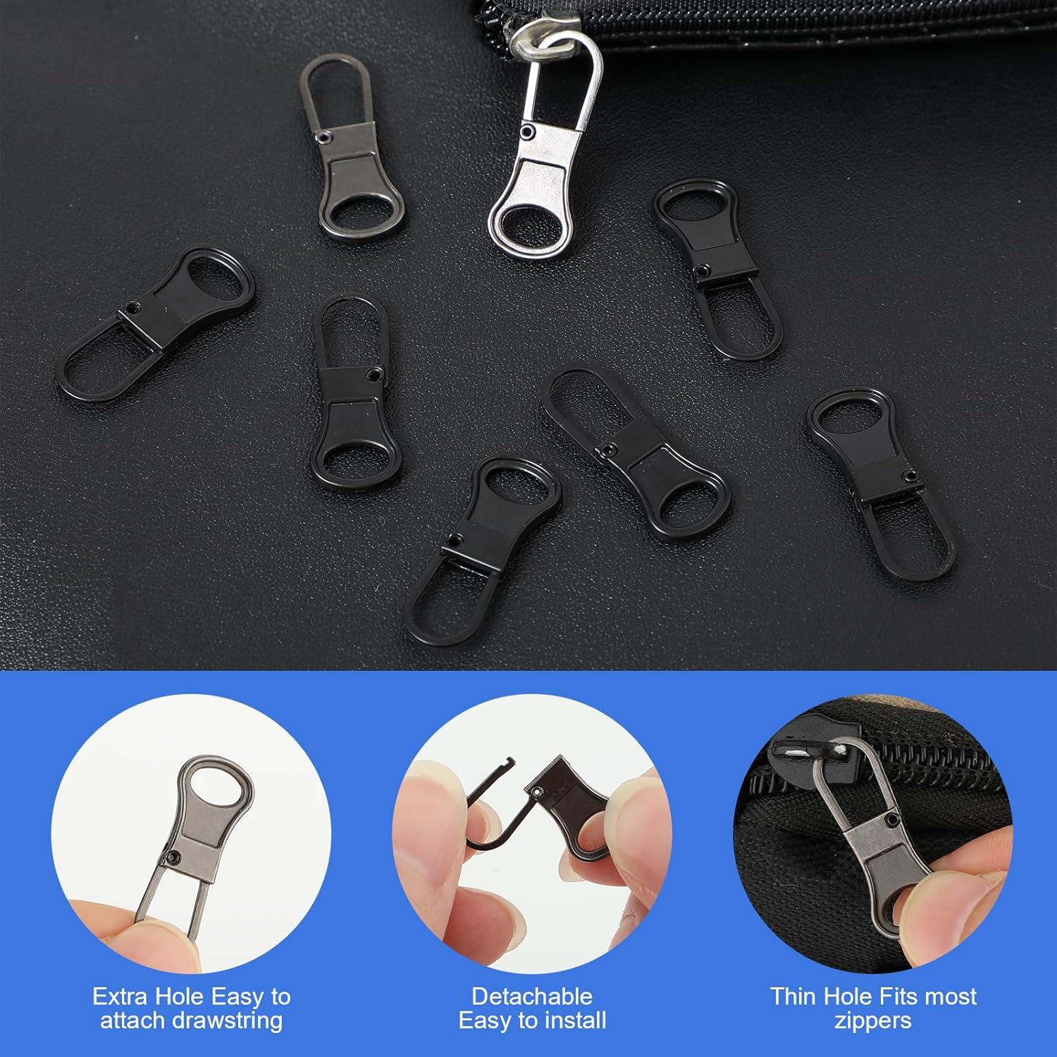 10 Piezas Tiradores de Cremallera Desmontables Ouligay