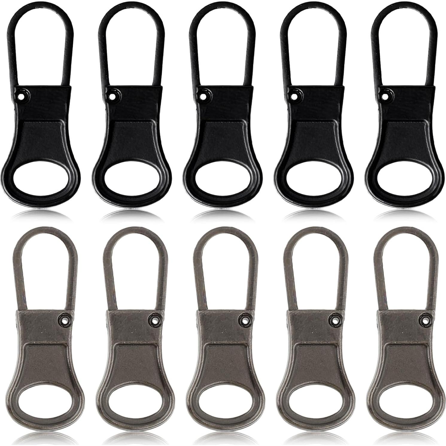 10 Piezas Tiradores de Cremallera Desmontables Ouligay