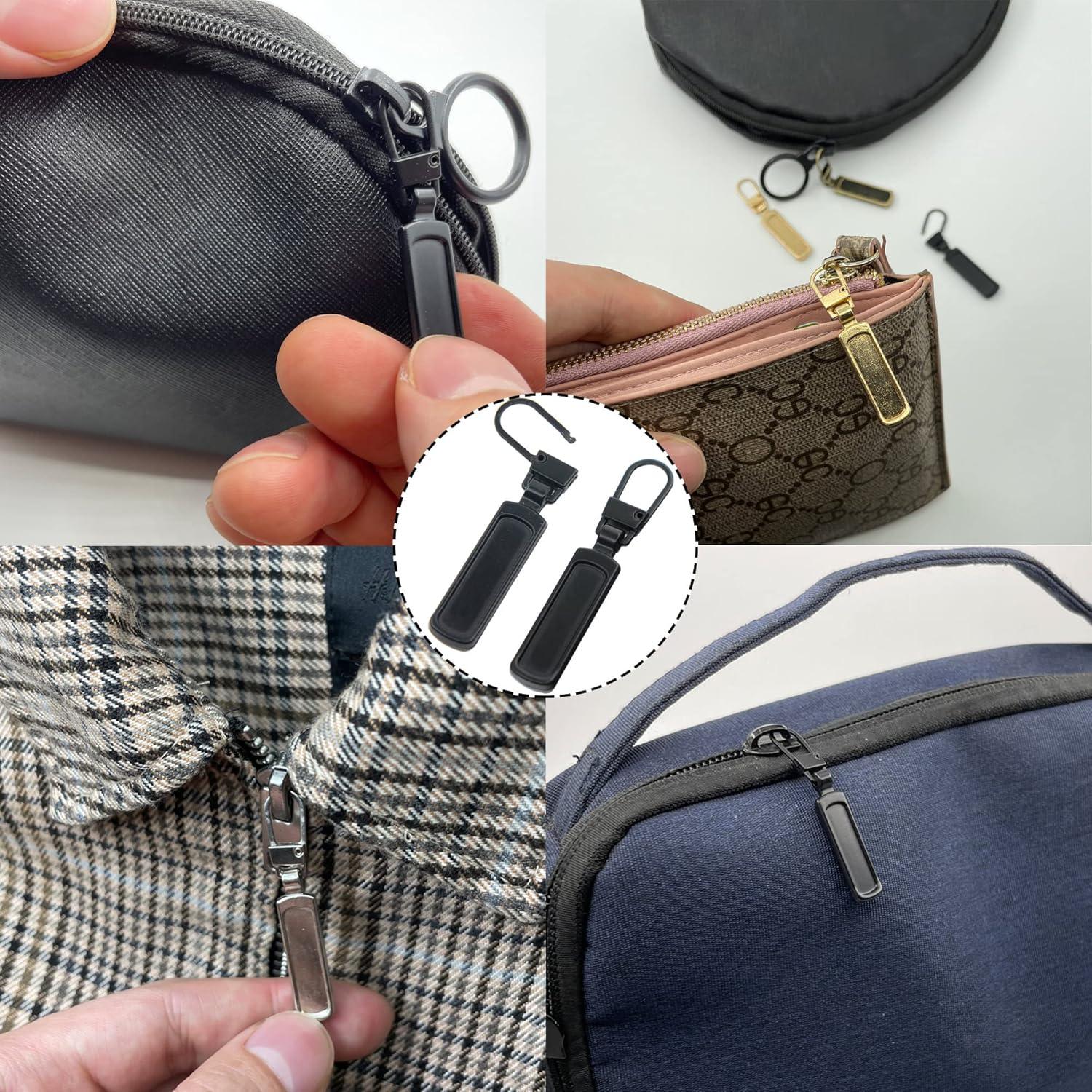 Kit de 6 Tiradores de Cremallera SINCCO Metal Negro Universal