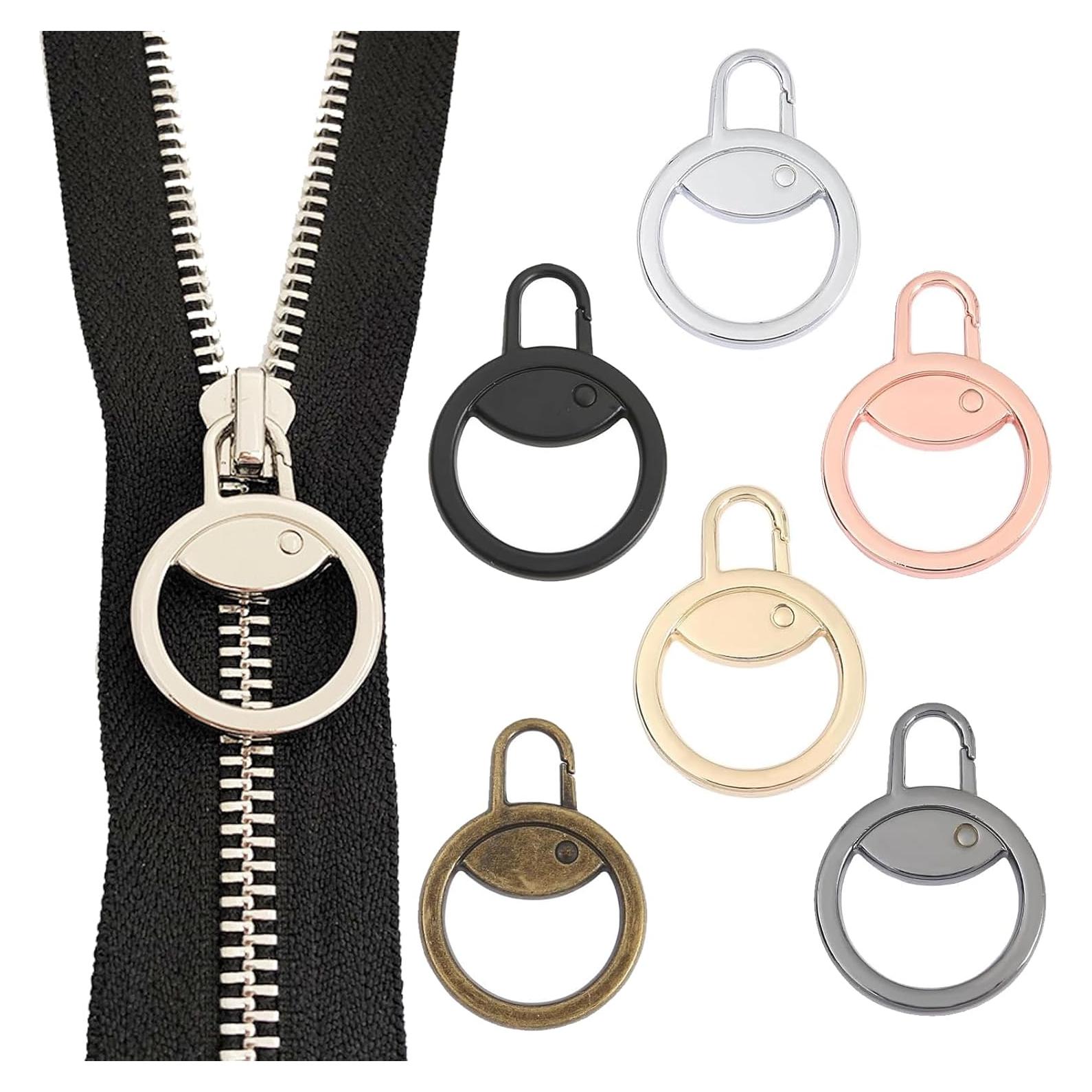 Tiradores de Cremallera Reemplazo Tapeta 6 Piezas 6 Colores