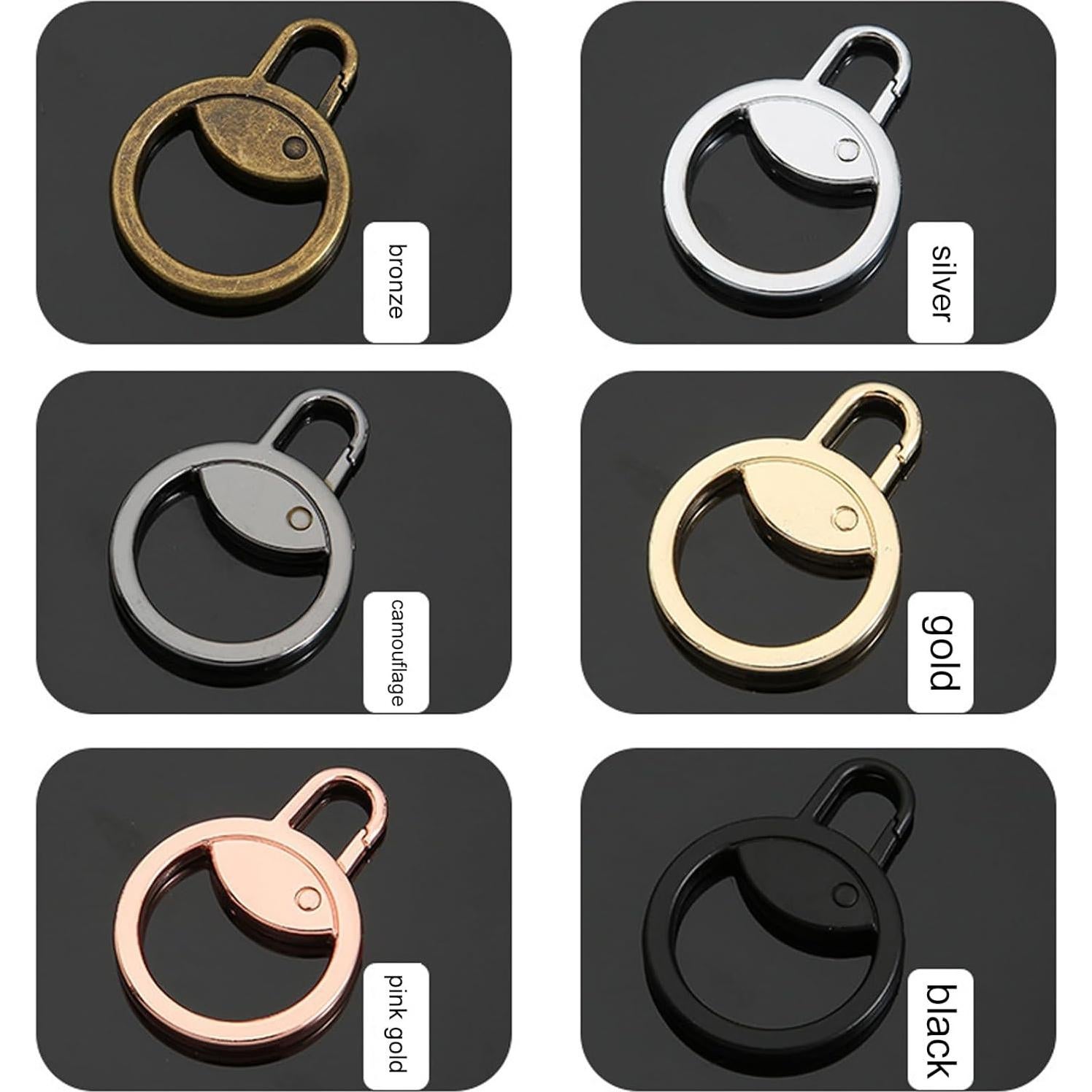 Tiradores de Cremallera Reemplazo Tapeta 6 Piezas 6 Colores