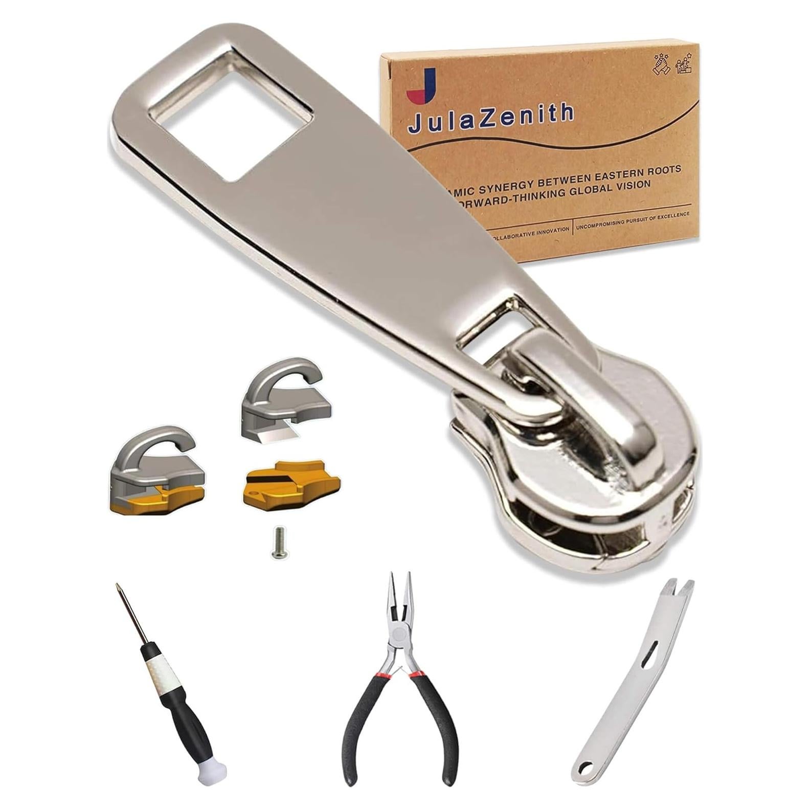 Kit de Reparación de Cremallera JulaZenith 8# Plata