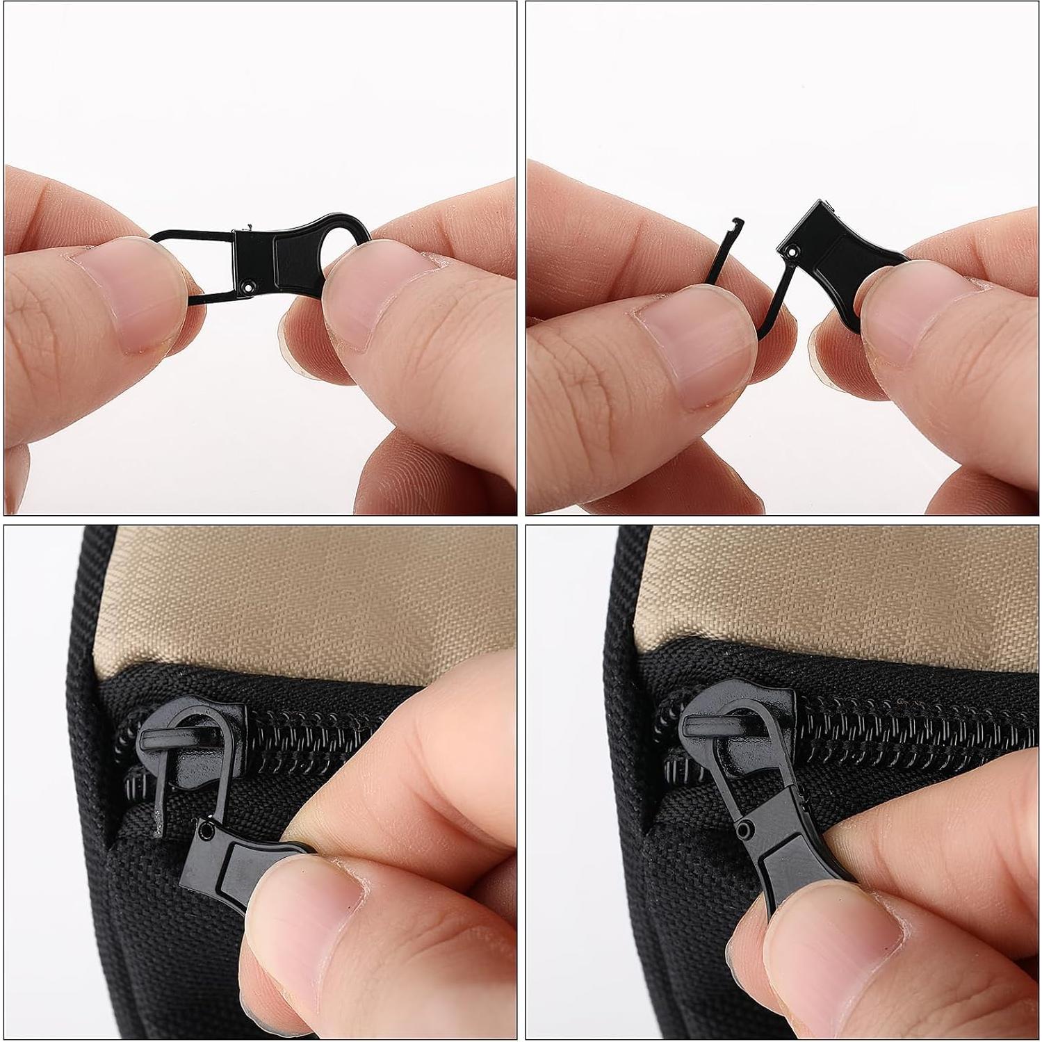 Reemplazo Tiradores de Cremallera Ouligay 6 Piezas Metal