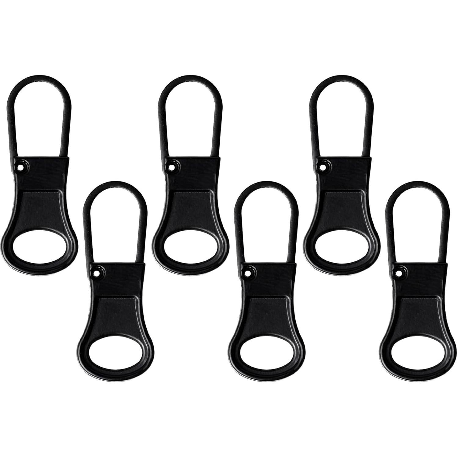 Reemplazo Tiradores de Cremallera Ouligay 6 Piezas Metal