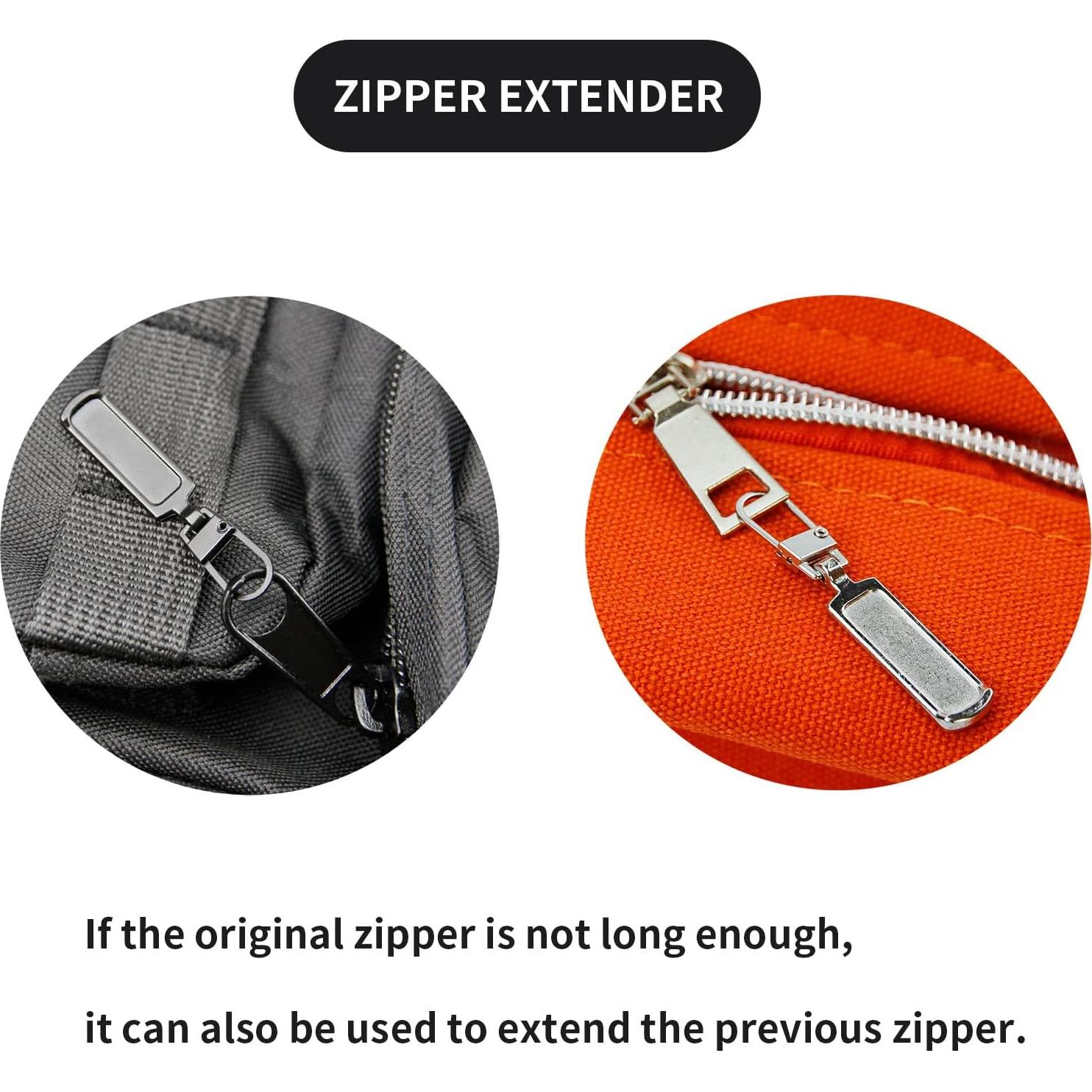 Tirador de Cremallera de Metal TOPASION 5 Pcs Plata Reemplazo