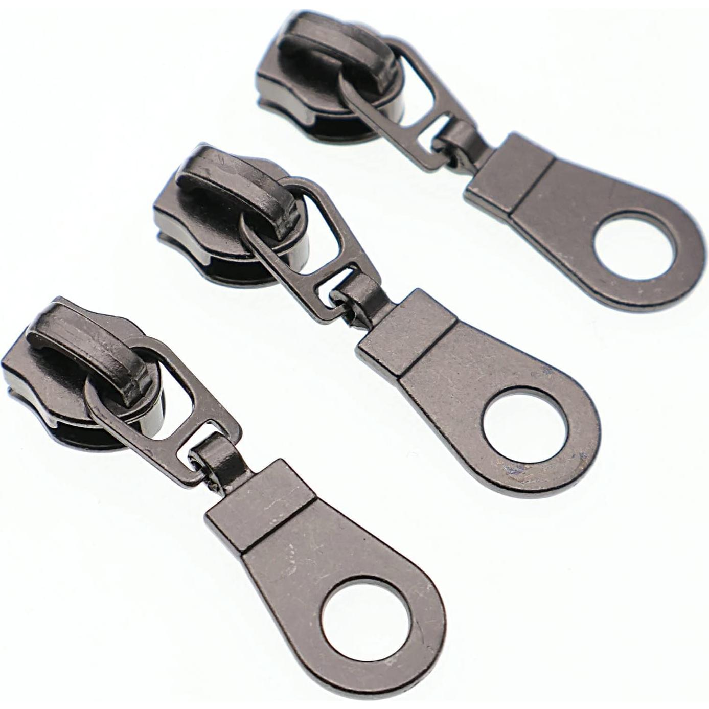 Tiradores de Cremallera #5 Leekayer 50PCS Latón Negro