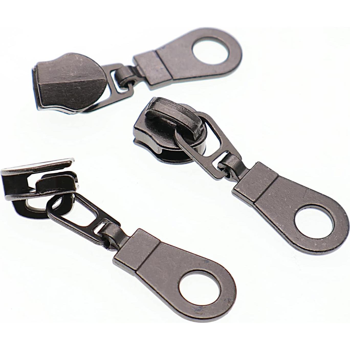 Tiradores de Cremallera #5 Leekayer 50PCS Latón Negro