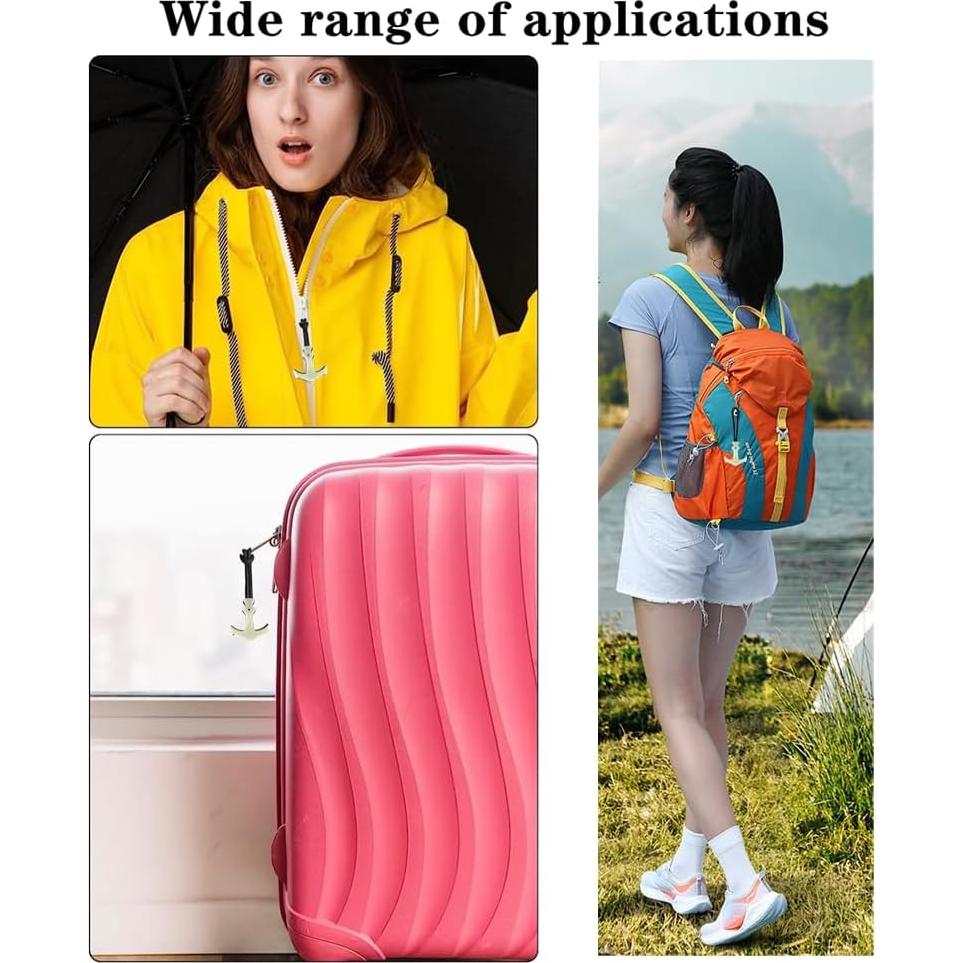 Set de 5 Tiradores de Cremallera Luminosa Selxran - Reemplazo Durable