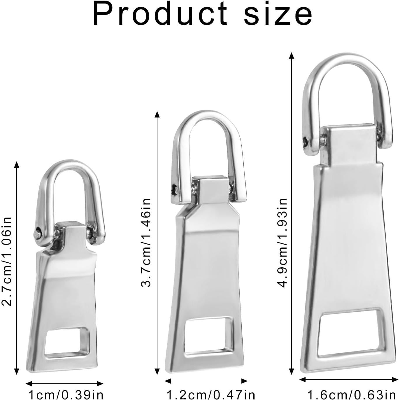 Kit de 3 Tiradores de Cremallera Gosknor para Reparación