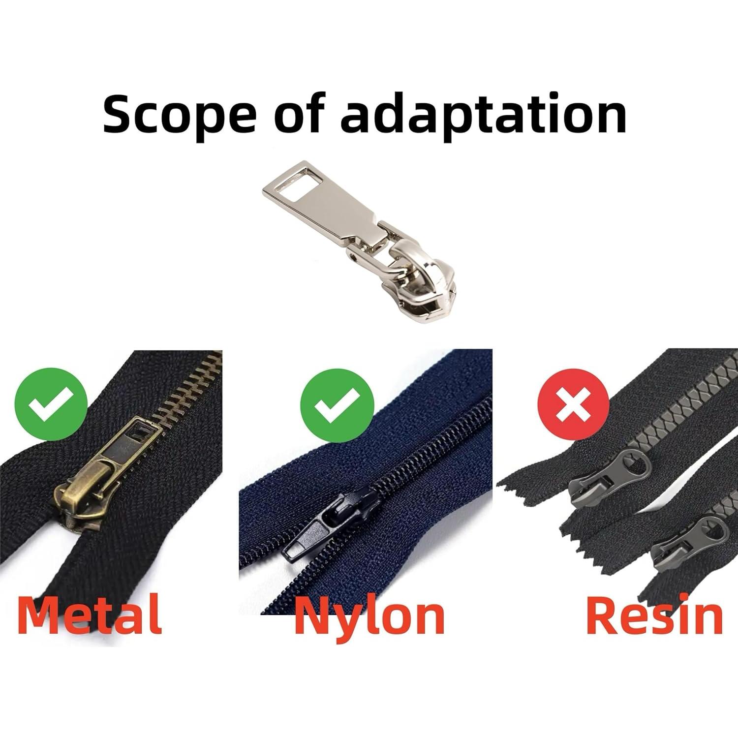 Kit de Reparación Cremalleras Metal AKTIOIN #5 Plata 32g