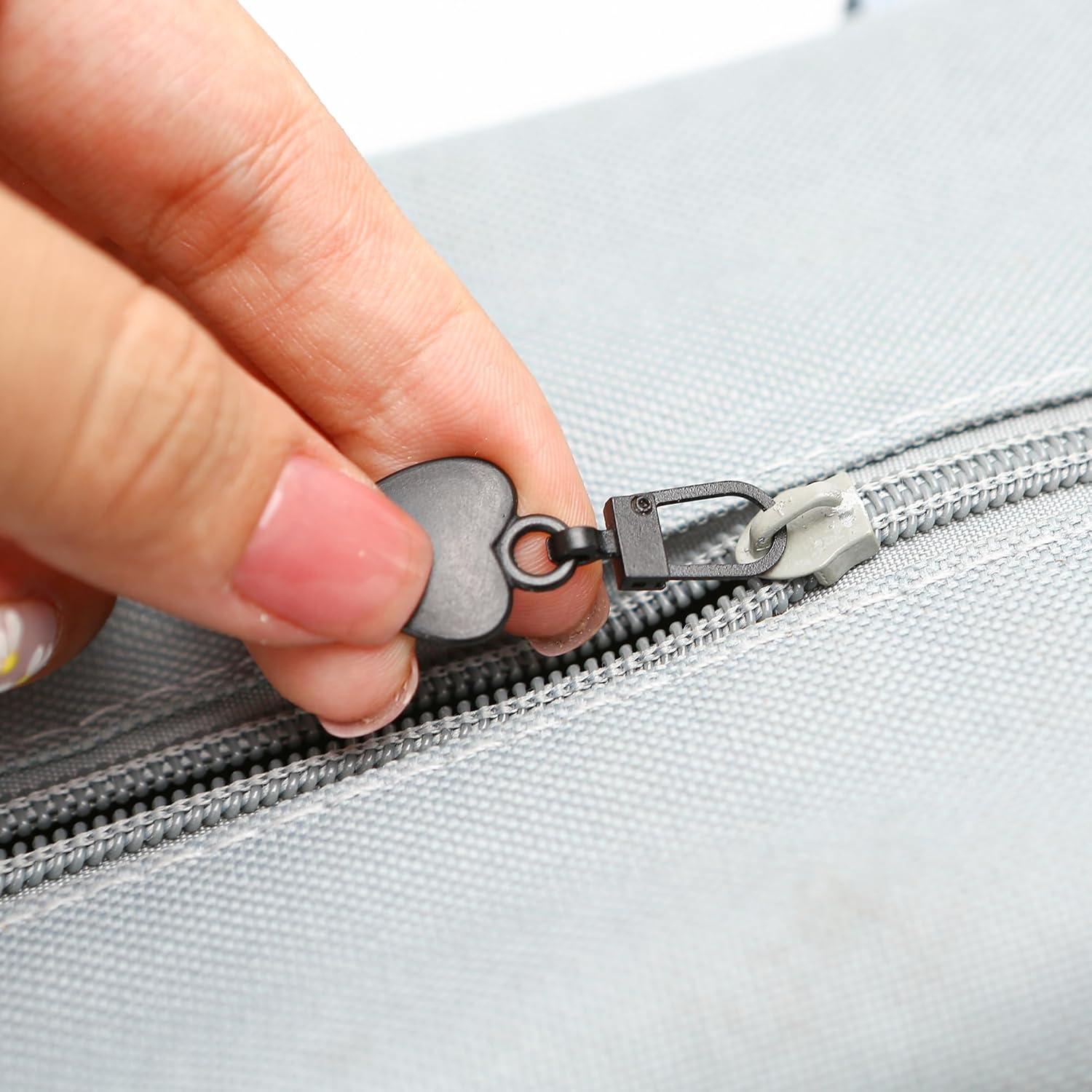 20 Tiradores de Cremallera Corazón Metal Badong Reemplazo