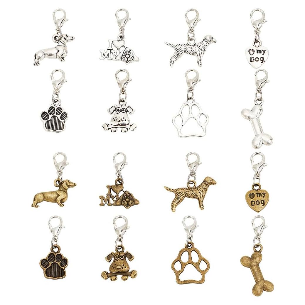 32 Tiradores de Cremallera GOMAKERER con Tema de Perro